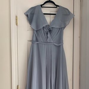 JJ’s house Dusty Blue Bridesmaids Dress